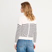 Pull manches longues bleu marine femme