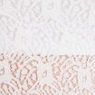 Body ajusté manches courtes dentelle ecru femme