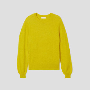 pull avec col rond jaune or femme Pull avec col rond jaune or femme
