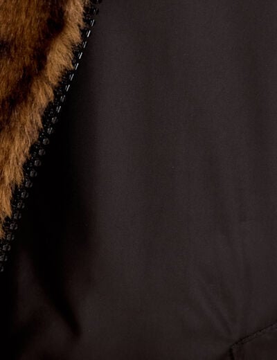Veste r&eacute;versible sans manches noir femme
