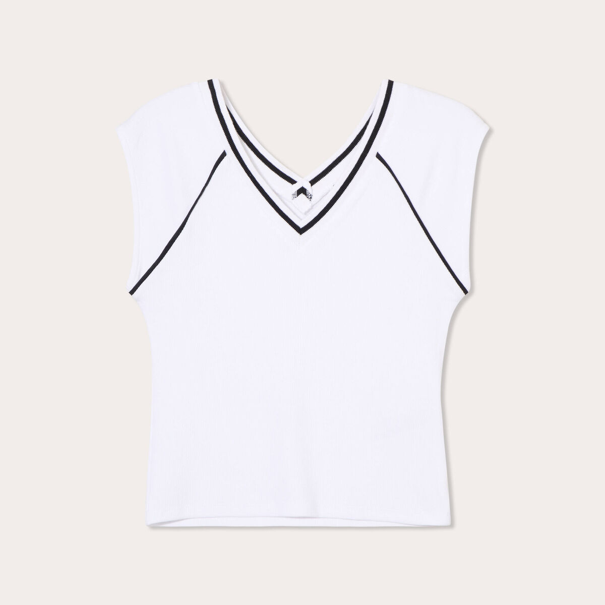 T-shirt manches courtes blanc femme