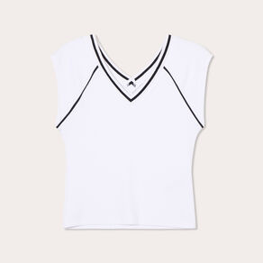 t shirt manches courtes blanc femme T-shirt manches courtes blanc femme