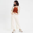 T-shirt manches courtes marron femme