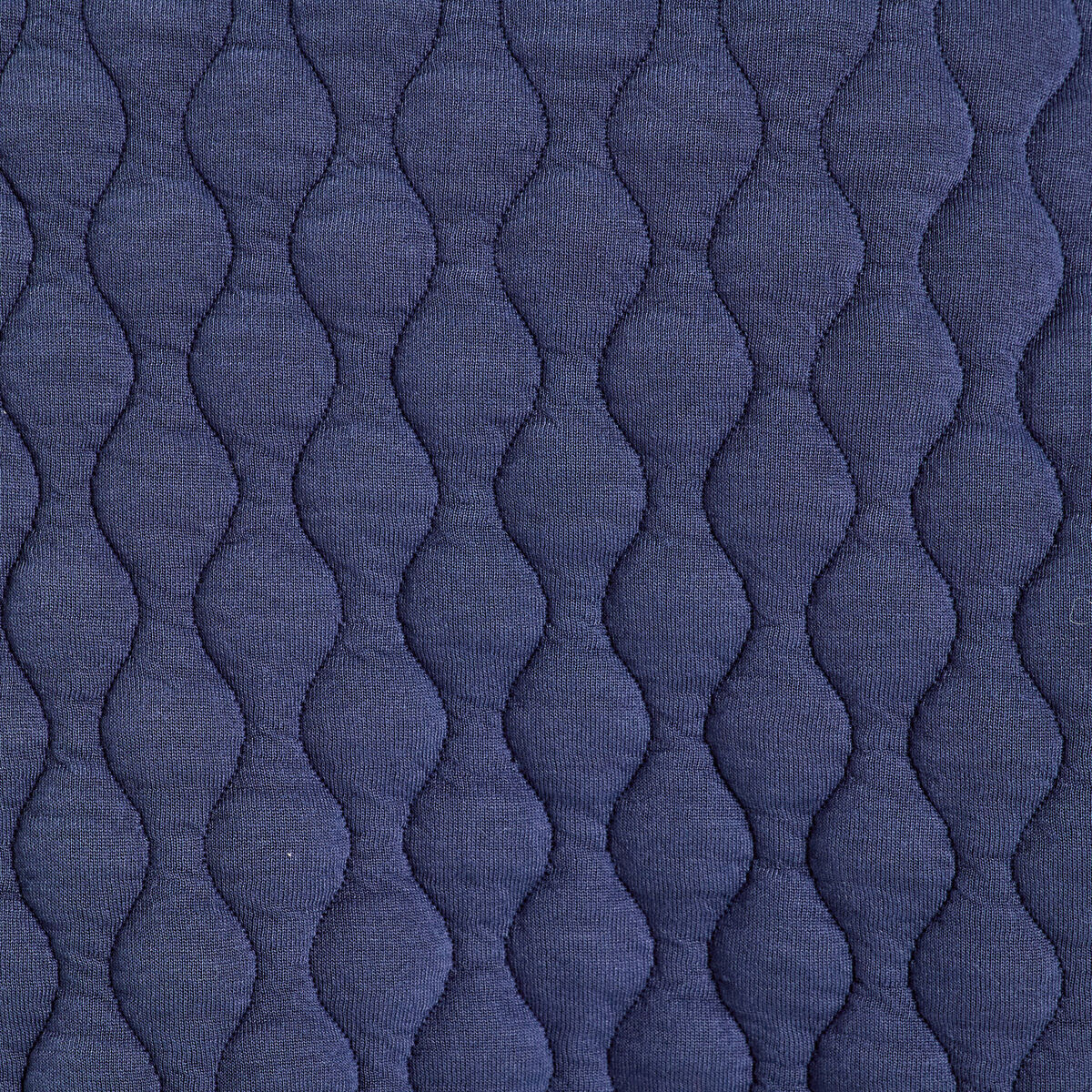 Veste matelassée zippée bleu marine femme