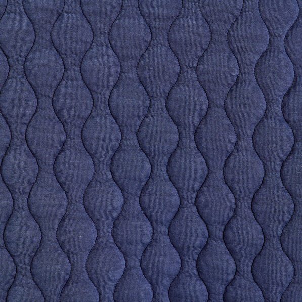 Veste matelassée zippée bleu marine femme