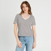 T-shirt manches courtes blanc femme