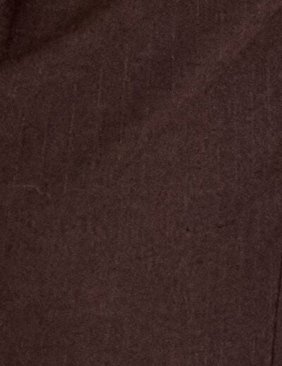 Pantalon bootcut taille haute chin&eacute; marron femme