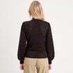 Pull manches longues noir femme