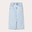 Jupe crayon taille standard denim bleach femme