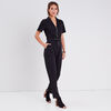 combinaison pantalon zippee noir femme
