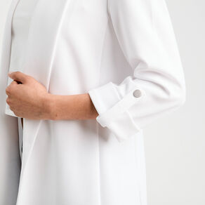 Veste blazer manches 3/4 ecru femme