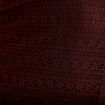 Jupe longue droite en dentelle marron femme