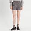 Short large avec pinces gris foncé femme