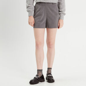 short large avec pinces gris fonce femme Short large avec pinces gris foncé femme