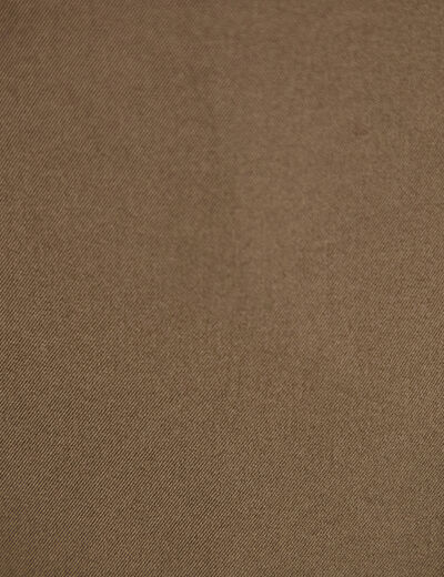 Jupe-short trap&egrave;ze courte taupe femme