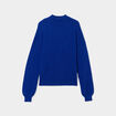 Pull col montant bleu electrique femme