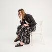 Jupe longue évasée noir femme