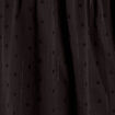 Robe évasée plumetis noir femme