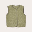 Gilet sans manches velours vert femme