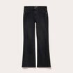 Jean bootcut taille basse denim snow noir femme