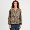 Blouse manches longues vert femme