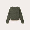 Veste effet polaire vert kaki femme