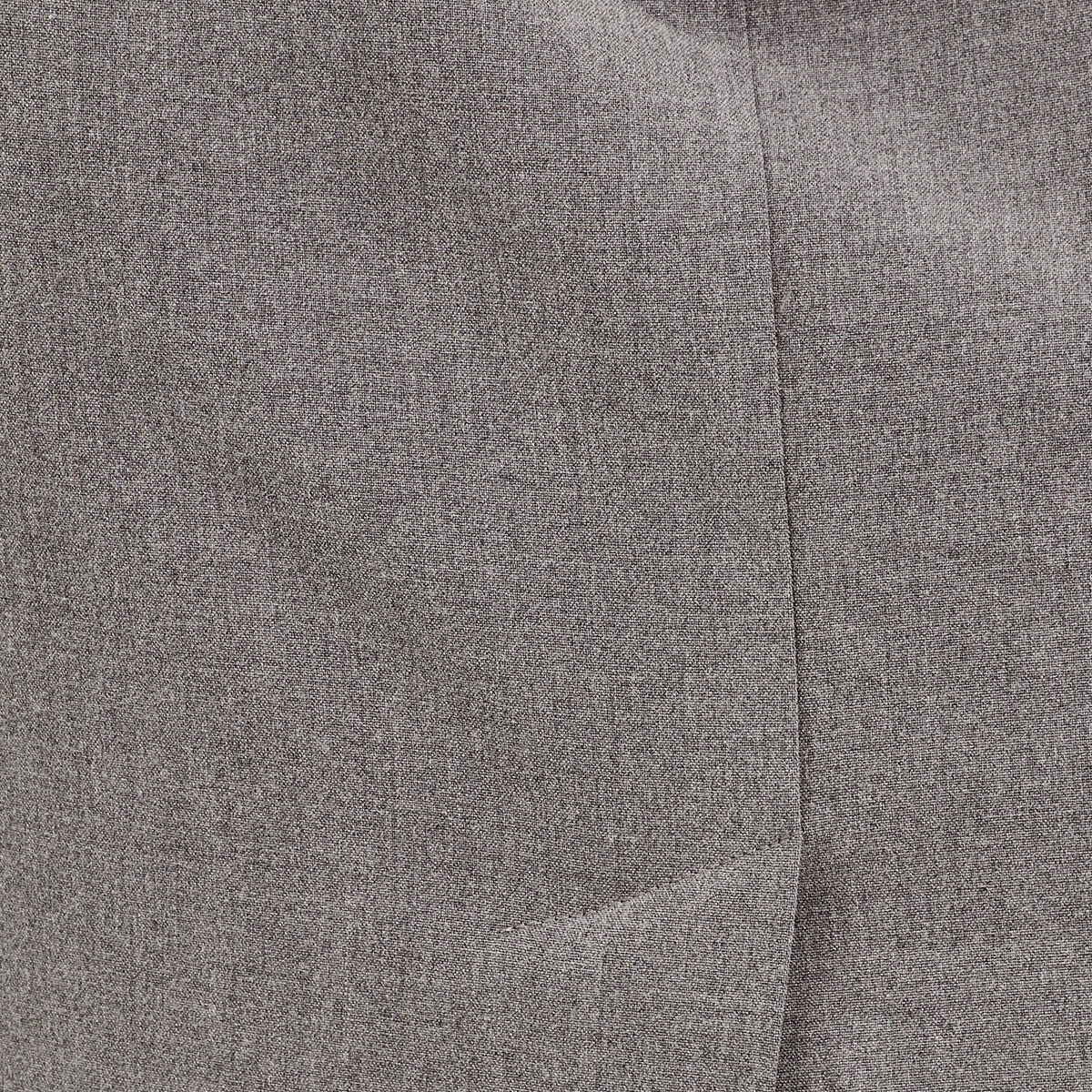 Jupe midi droite fendue gris foncé femme