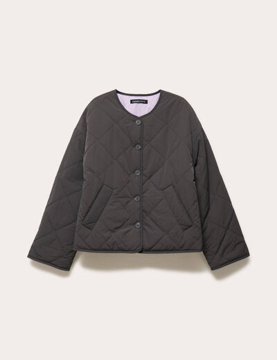 Veste matelass&eacute;e bleu marine femme
