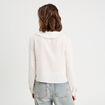 Blouse col claudine ecru femme