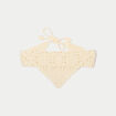 Foulard crochet ecru femme