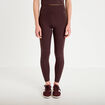 Leggings taille haute marron fonc&eacute; femme