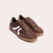 Baskets basses marron femme