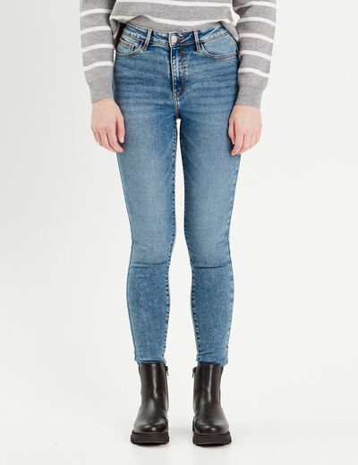 Jeans skinny push-up denim bleach femme