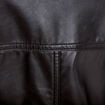 Veste effet boule manches longues noir femme