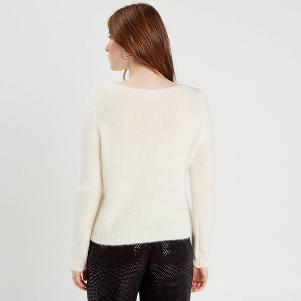 pull manches longues ecru femme Pull manches longues ecru femme