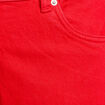 Jeans droit 5 poches rouge femme