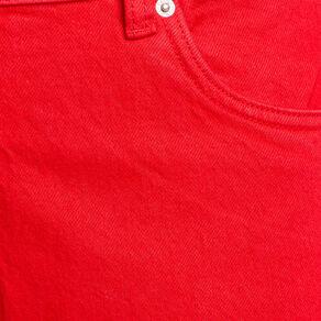 jeans droit 5 poches rouge femme Jeans droit 5 poches rouge femme
