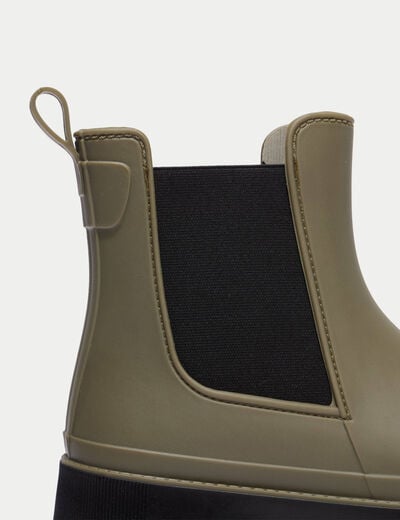 Bottes vert kaki femme
