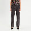 Jeans droit 5 poches denim noir femme