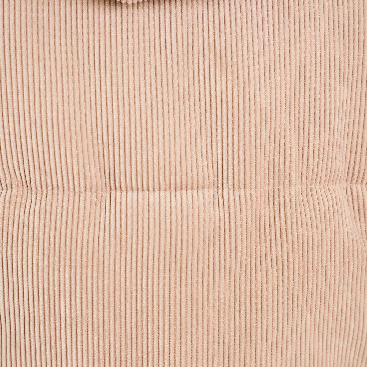 Doudoune r&eacute;versible courte velours beige femme