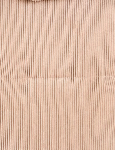 Doudoune r&eacute;versible courte velours beige femme