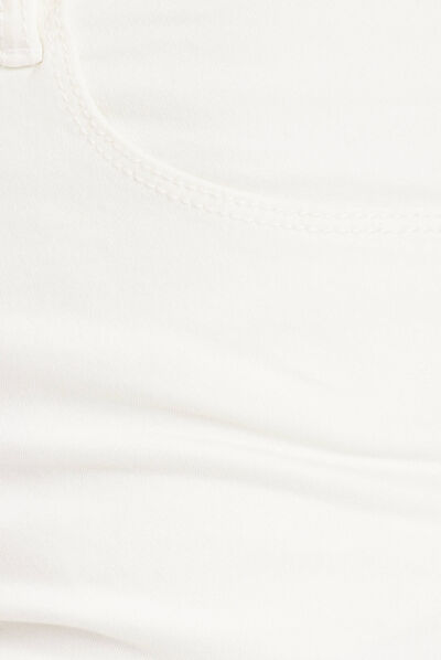 Pantacourt blanc femme