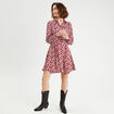 Robe chemise patineuse rouge femme