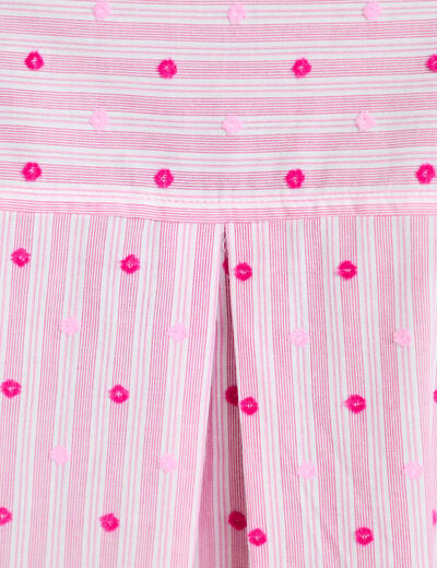 Chemise coupe ample manches longues rose femme