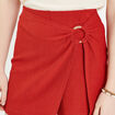 Jupe-short évasée vieux rose femme