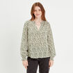 Chemise manches longues vert femme