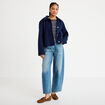 T-shirt col bateau bleu marine femme