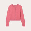 Gilet manches longues vieux rose femme