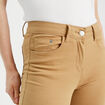 Jeans slim 5 poches camel femme