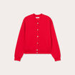 Veste manches longues rouge femme